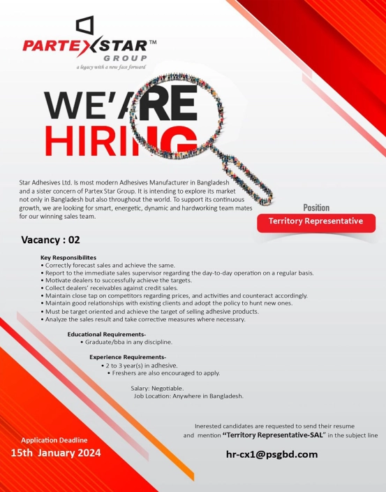 Partex group job circular