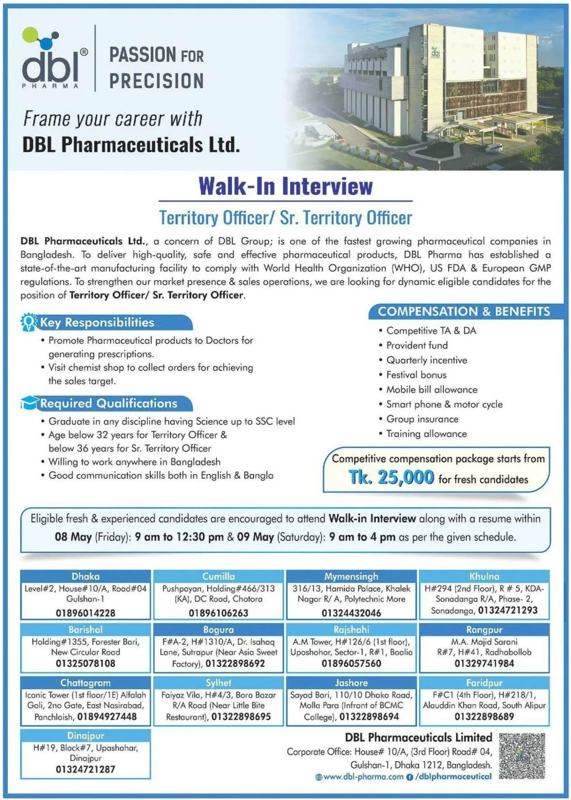 DBL Pharmaceuticals Job Circular 2026